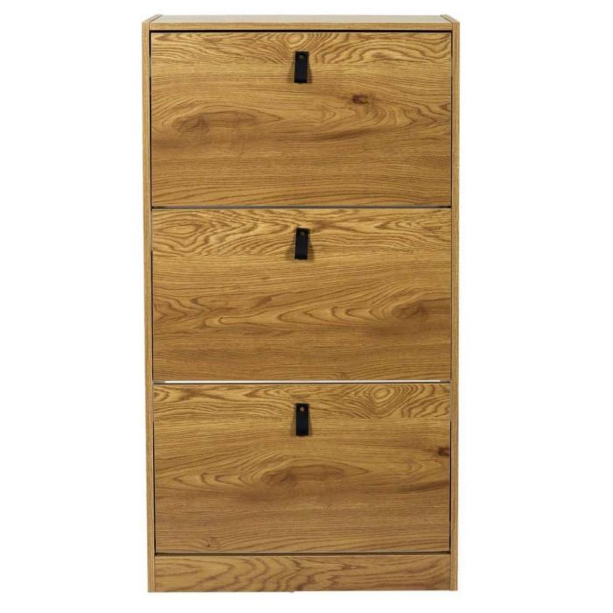 Paris Prix Meuble à Chaussures 3 Portes  Abbott  117cm Naturel