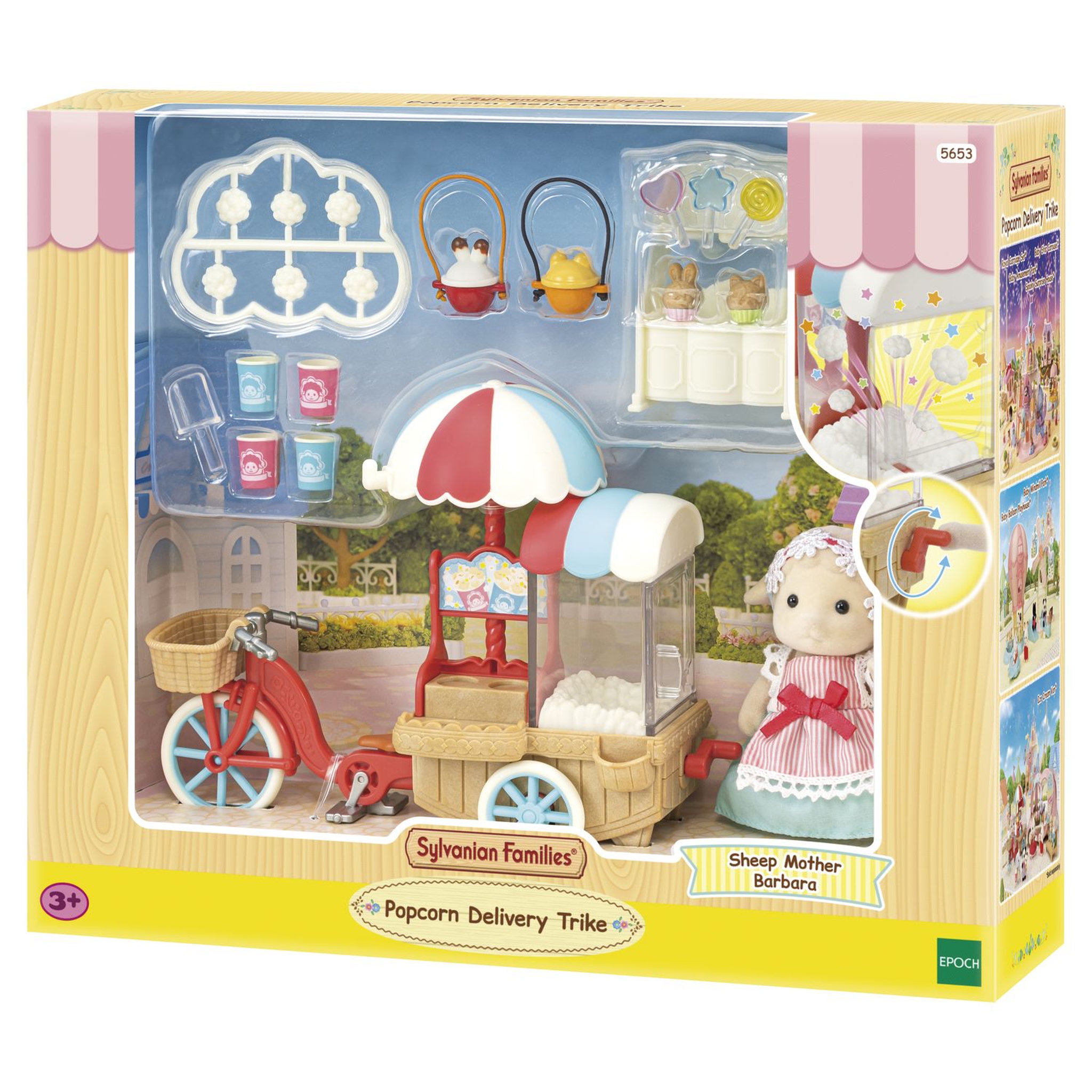 Voir la diapositive 2 : Epoch d'Enfance La maman mouton et pop corn Sylvanian