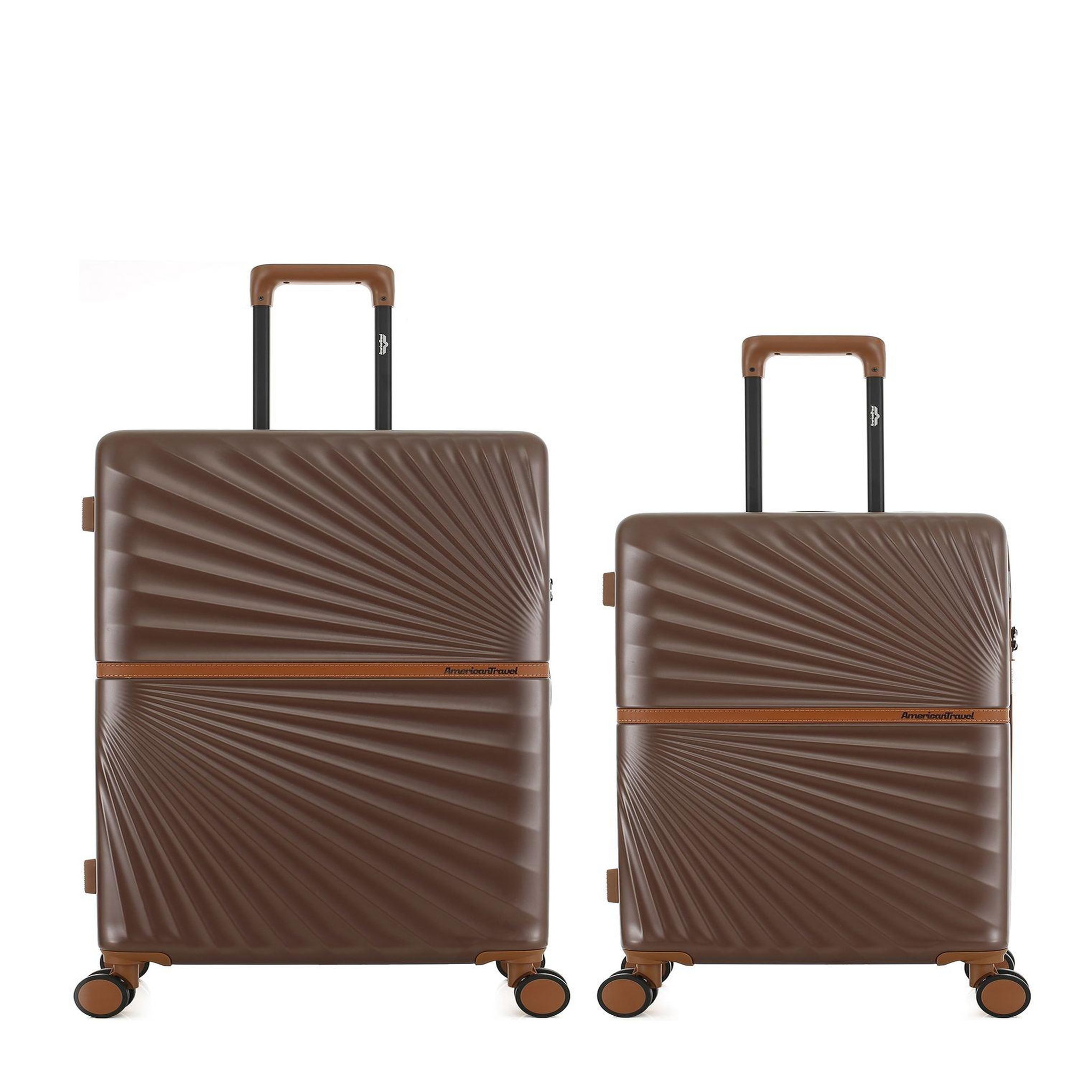 AMERICAN TRAVEL Lot de 2 Valises Rigides Grand Format et Taille Moyenne OAKLAND