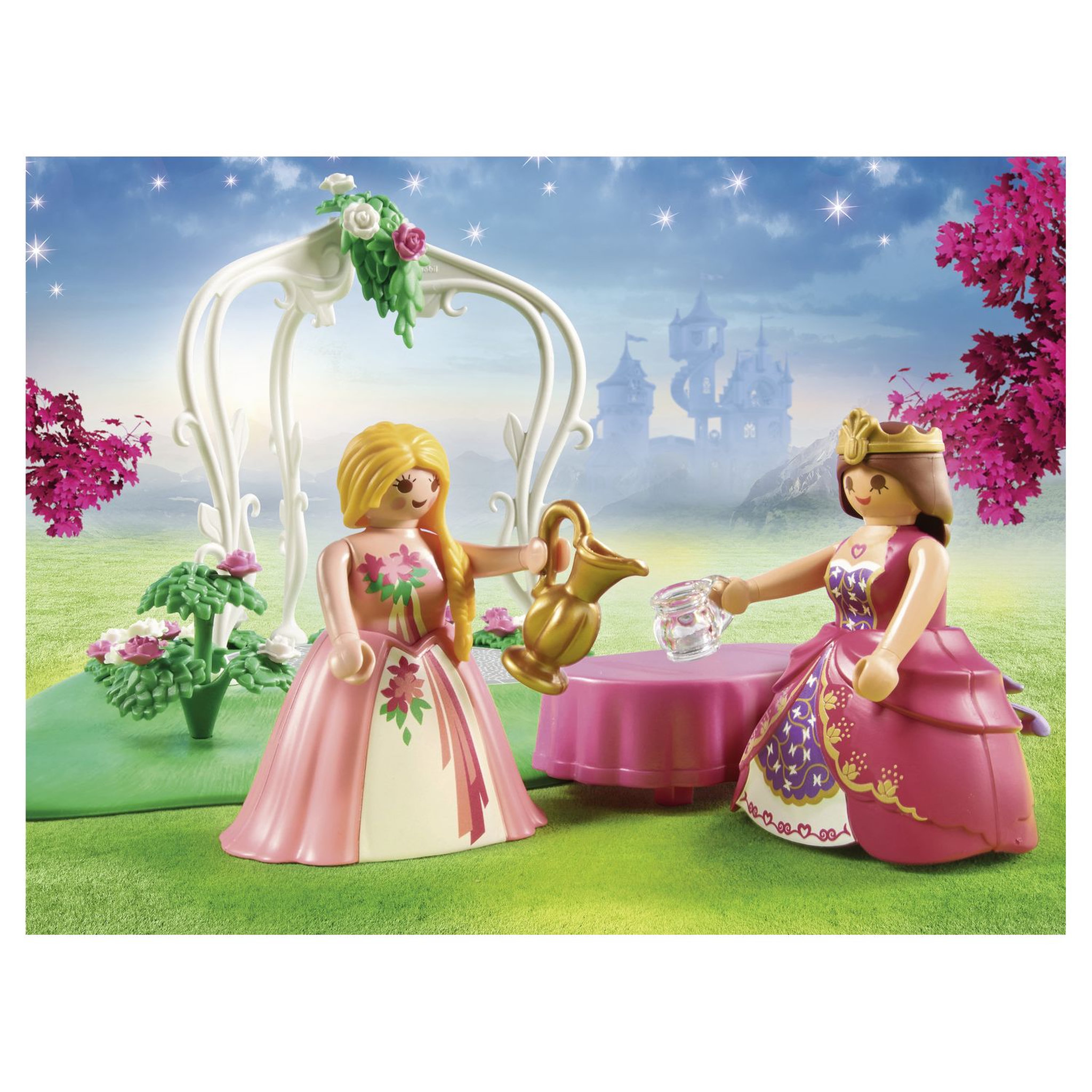 Voir la diapositive 3 : PLAYMOBIL Princess 70819 Starter Pack Princesses et jardin fleuri