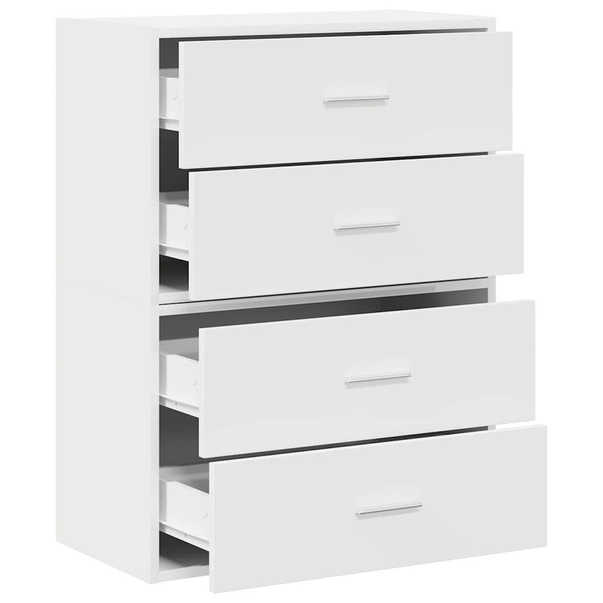 Voir la diapositive 5 : VIDAXL Armoires avec 2 tiroirs 2pcs blanc 60x31x40cm bois d'ingenierie