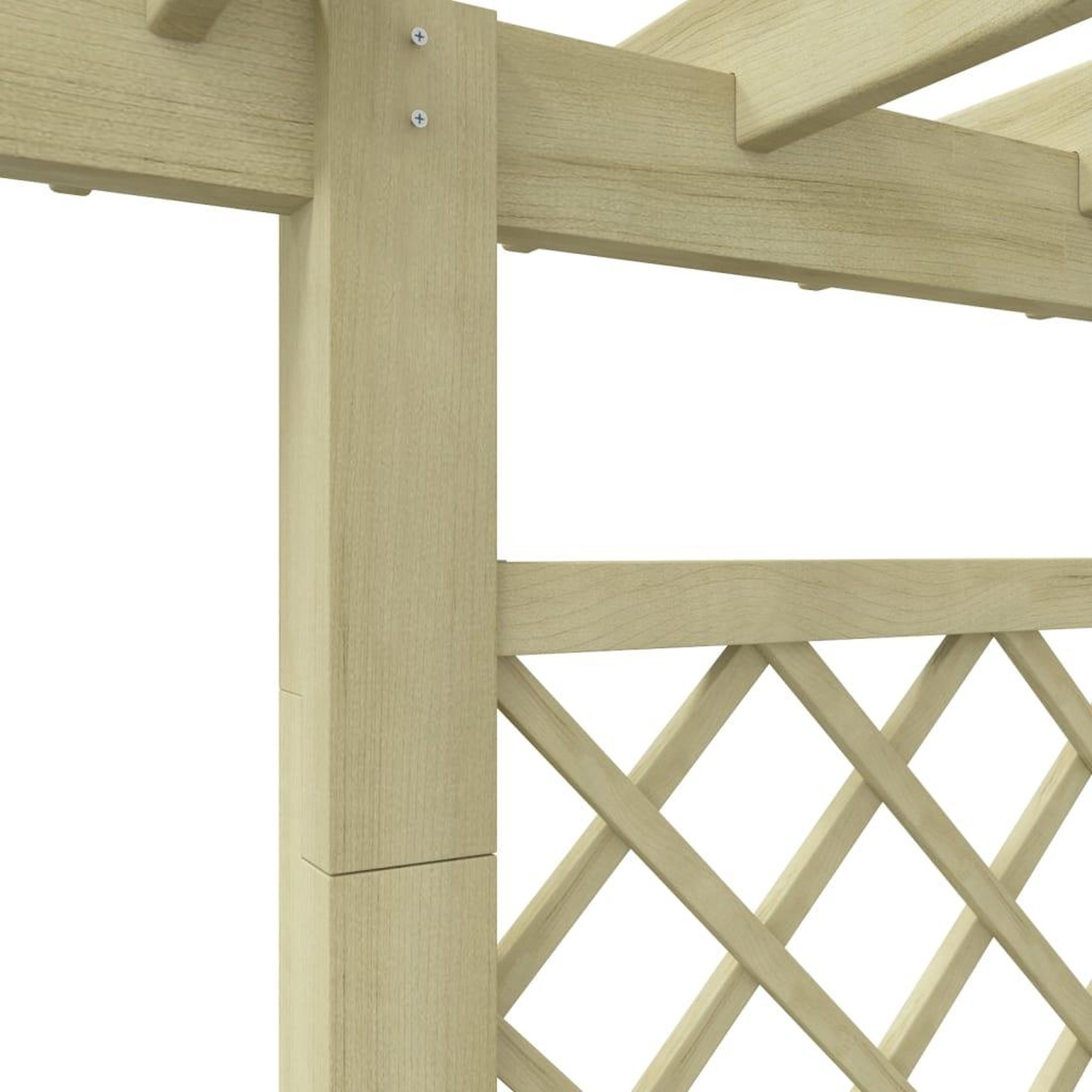 Voir la diapositive 4 : VIDAXL Jardiniere pergola 162 x 56 x 204 cm Bois