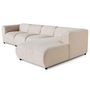Voir la diapositive 2 : LISA DESIGN Suaro - canapé modulable d'angle droit 5 places en tissu texturé