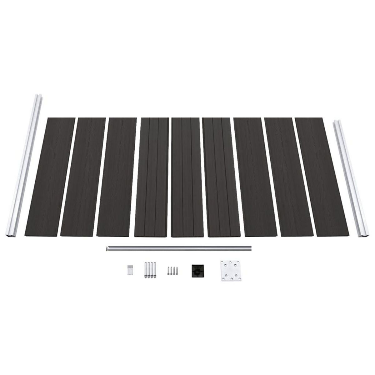 VIDAXL Panneau de cloture WPC 95x186 cm Noir