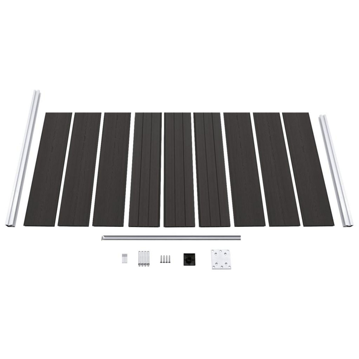 VIDAXL Panneau de cloture WPC 95x186 cm Noir