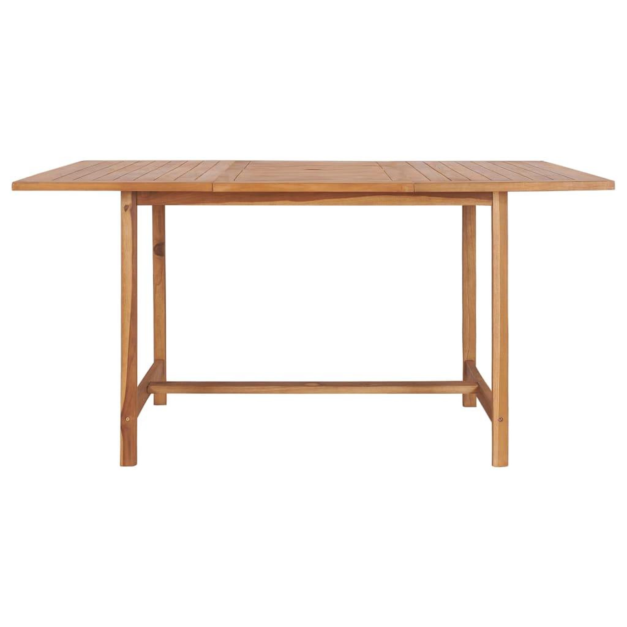 Voir la diapositive 3 : VIDAXL Table de jardin 150x150x76 cm Bois de teck solide
