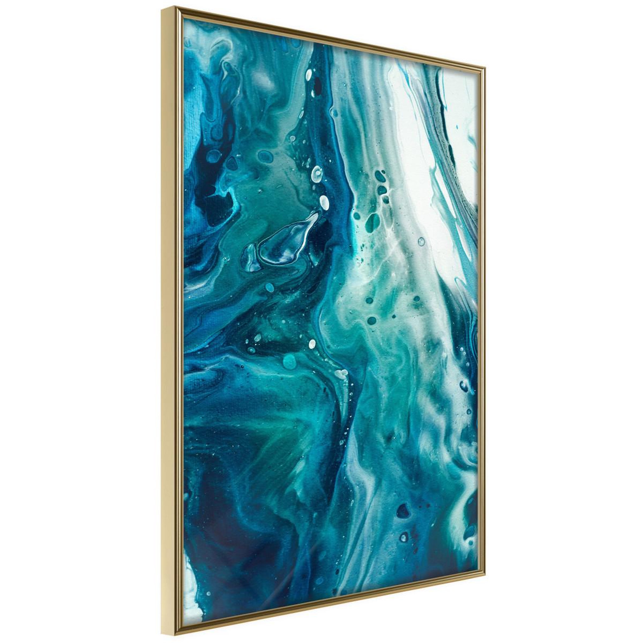 Voir la diapositive 1 : Paris Prix Affiche murale encadrée  acrylic pouring ii