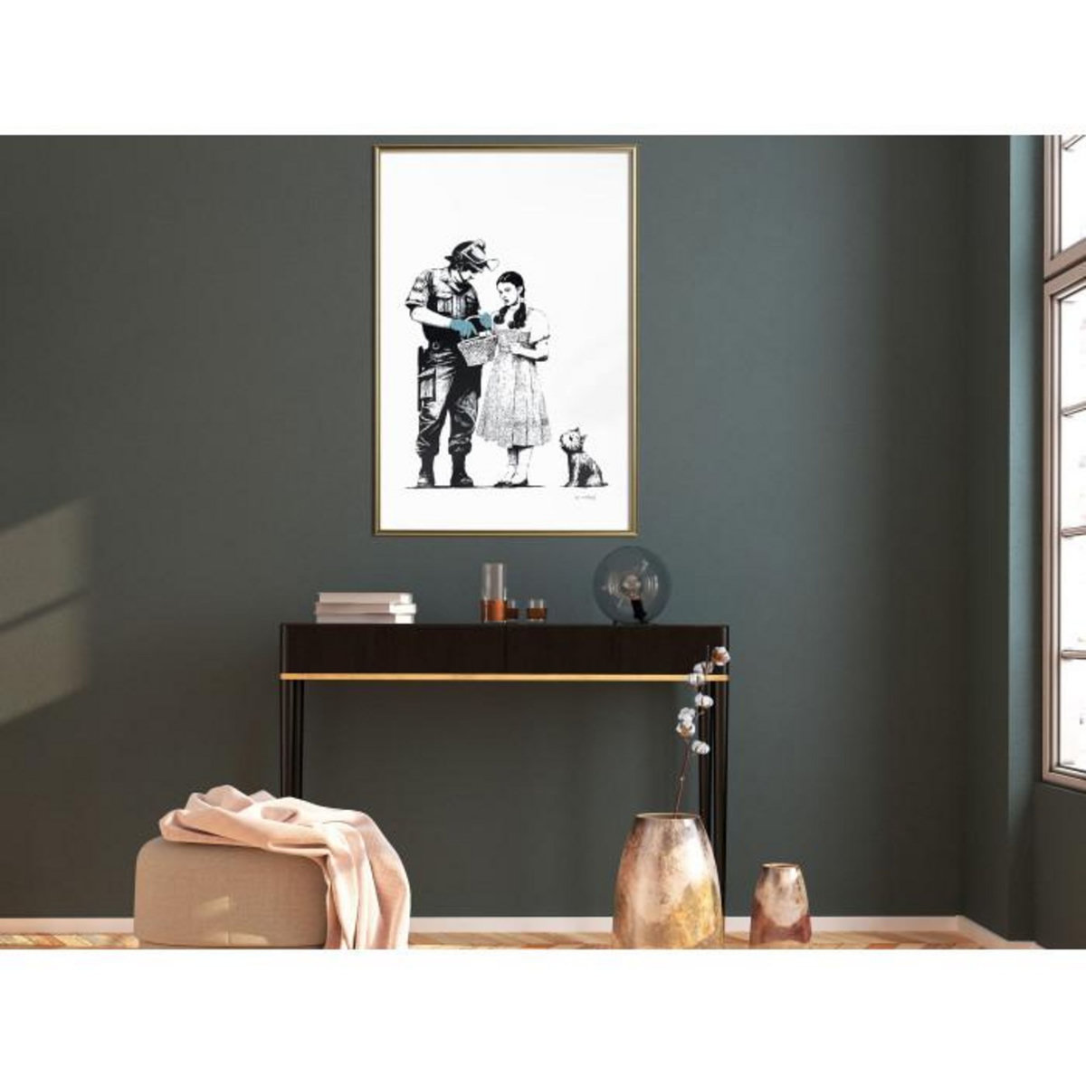 Paris Prix Affiche Murale Encadrée  Banksy Stop and Search