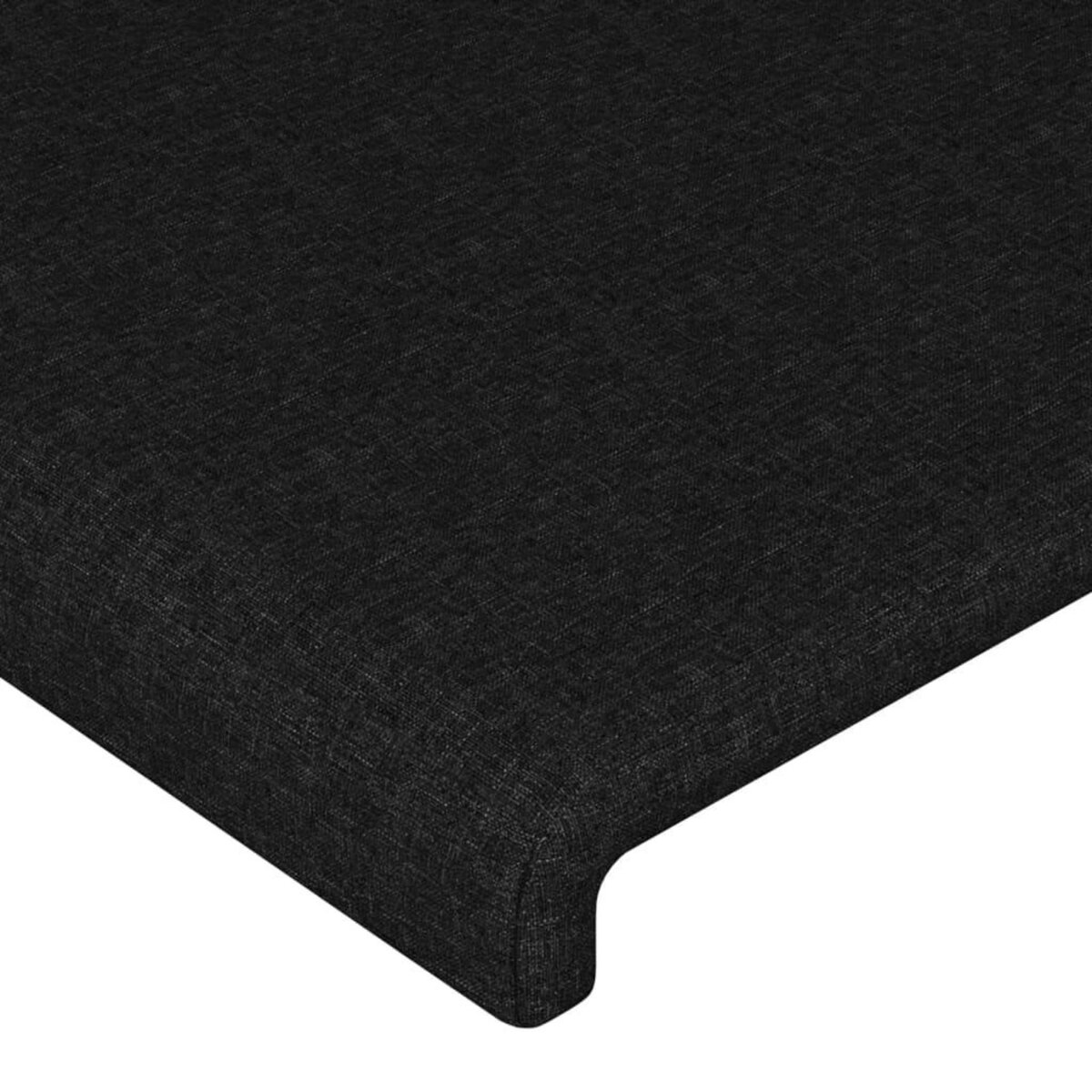VIDAXL Tete de lit avec oreilles Noir 83x23x78/88 cm Tissu
