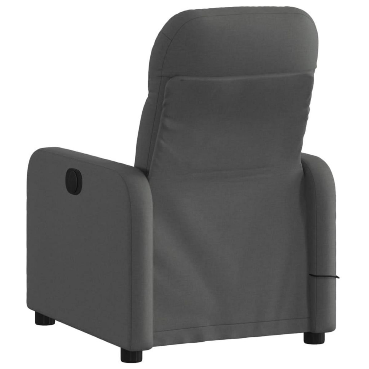 VIDAXL Fauteuil de massage inclinable Gris fonce Tissu