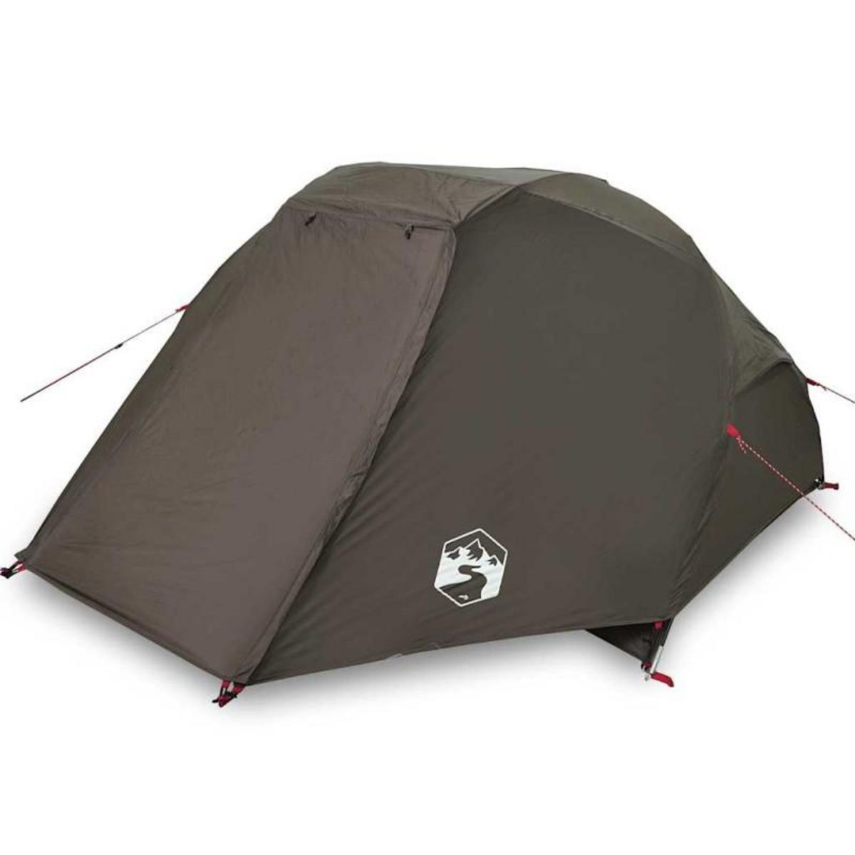 VIDAXL Tente de pêche 3 personnes marron imperméable