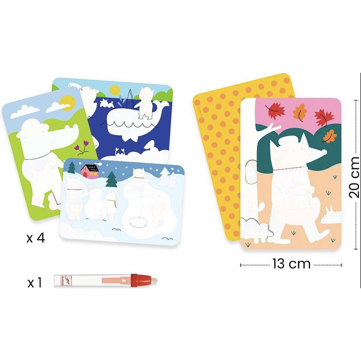 Djeco COLORIAGE MAGIQUE - 4 saisons