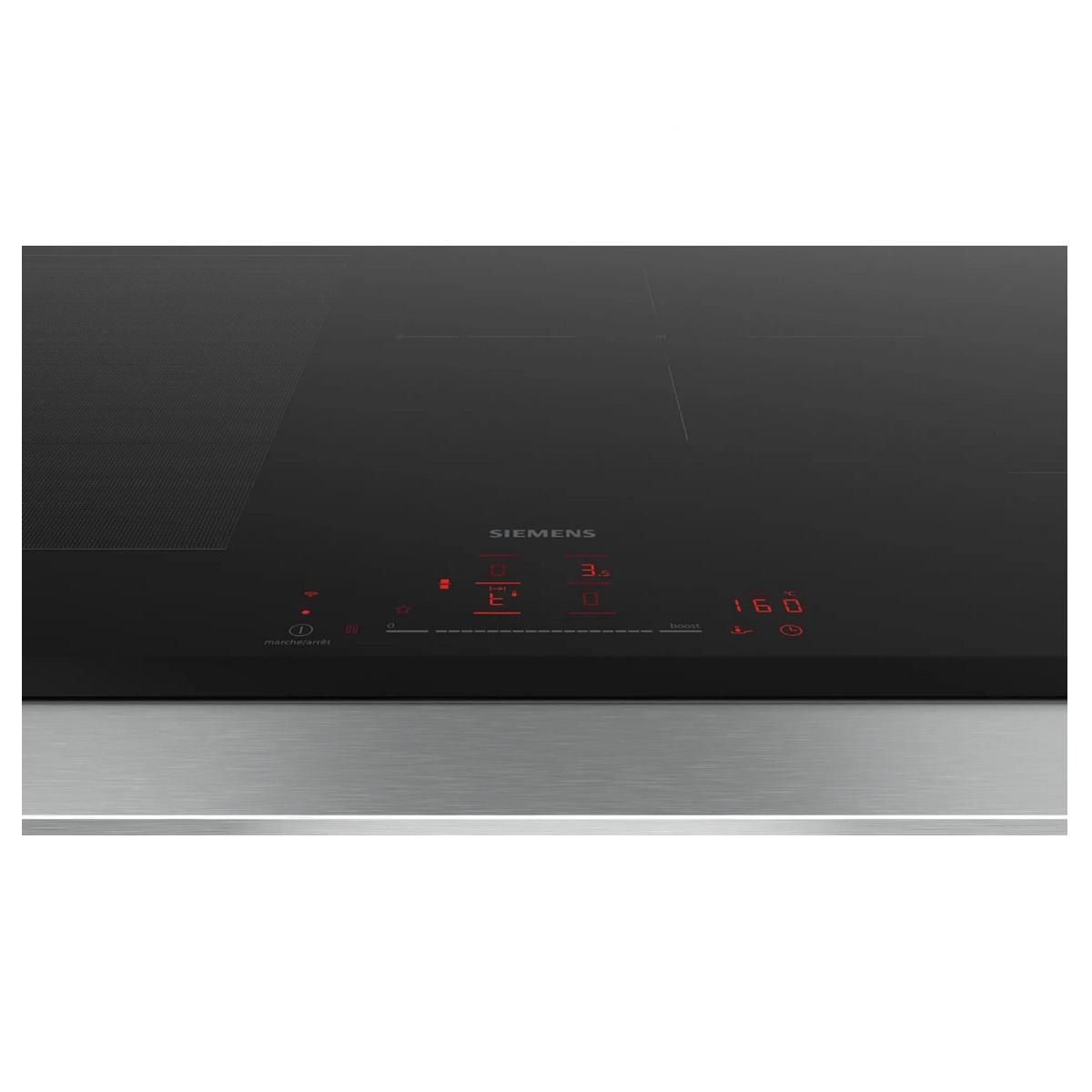 Siemens Table de cuisson induction 80cm 4 feux 7400w noir - EX851HEC1F