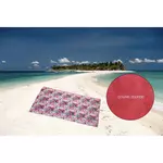 SOLEIL D'OCRE Fouta en coton doublé éponge 100x200 cm FLAMAND ROSE, par Soleil d'ocre
