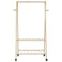 Voir la diapositive 4 : VIDAXL Porte vêtements et étagères et roulettes 96x45,5x155,5cm bambou