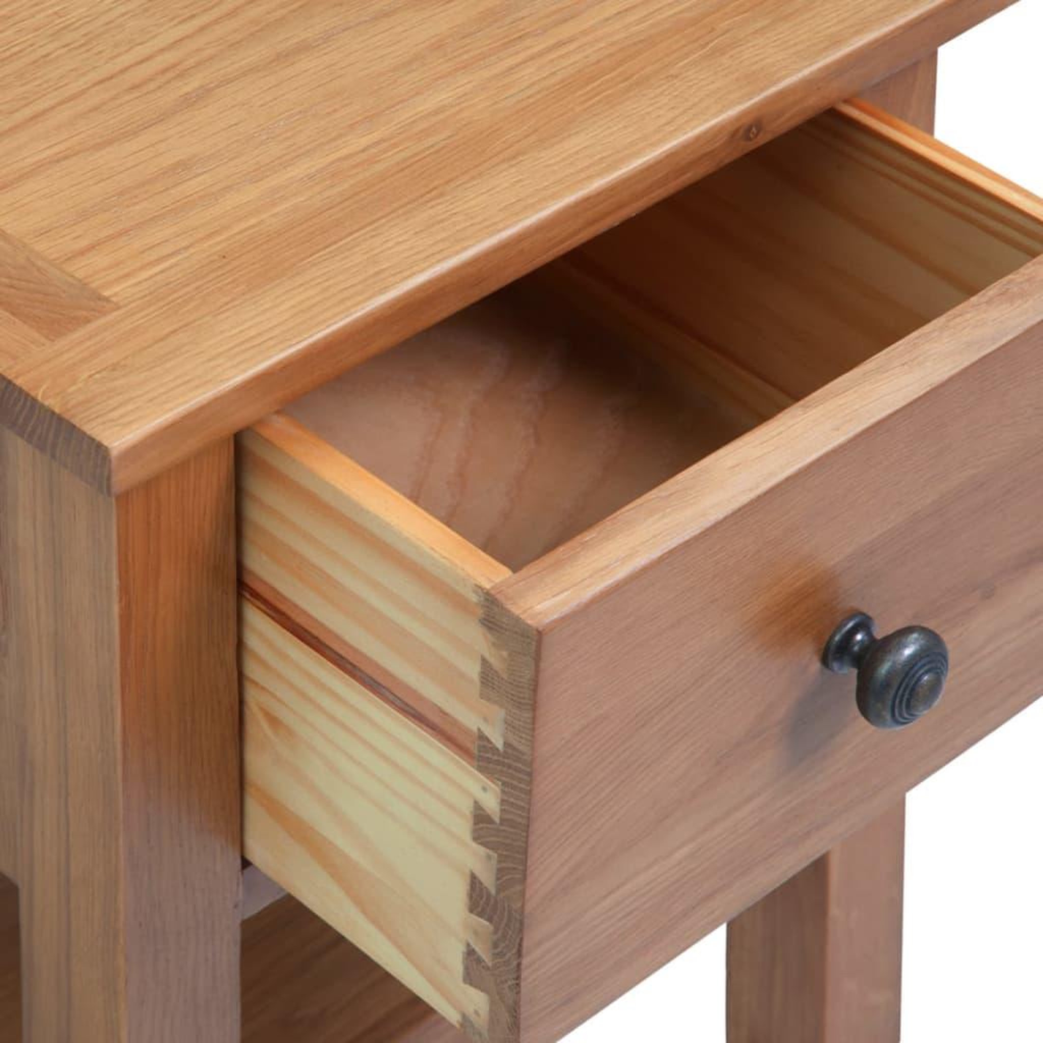 Voir la diapositive 5 : VIDAXL Table de chevet 36x30x47 cm Bois de chene massif