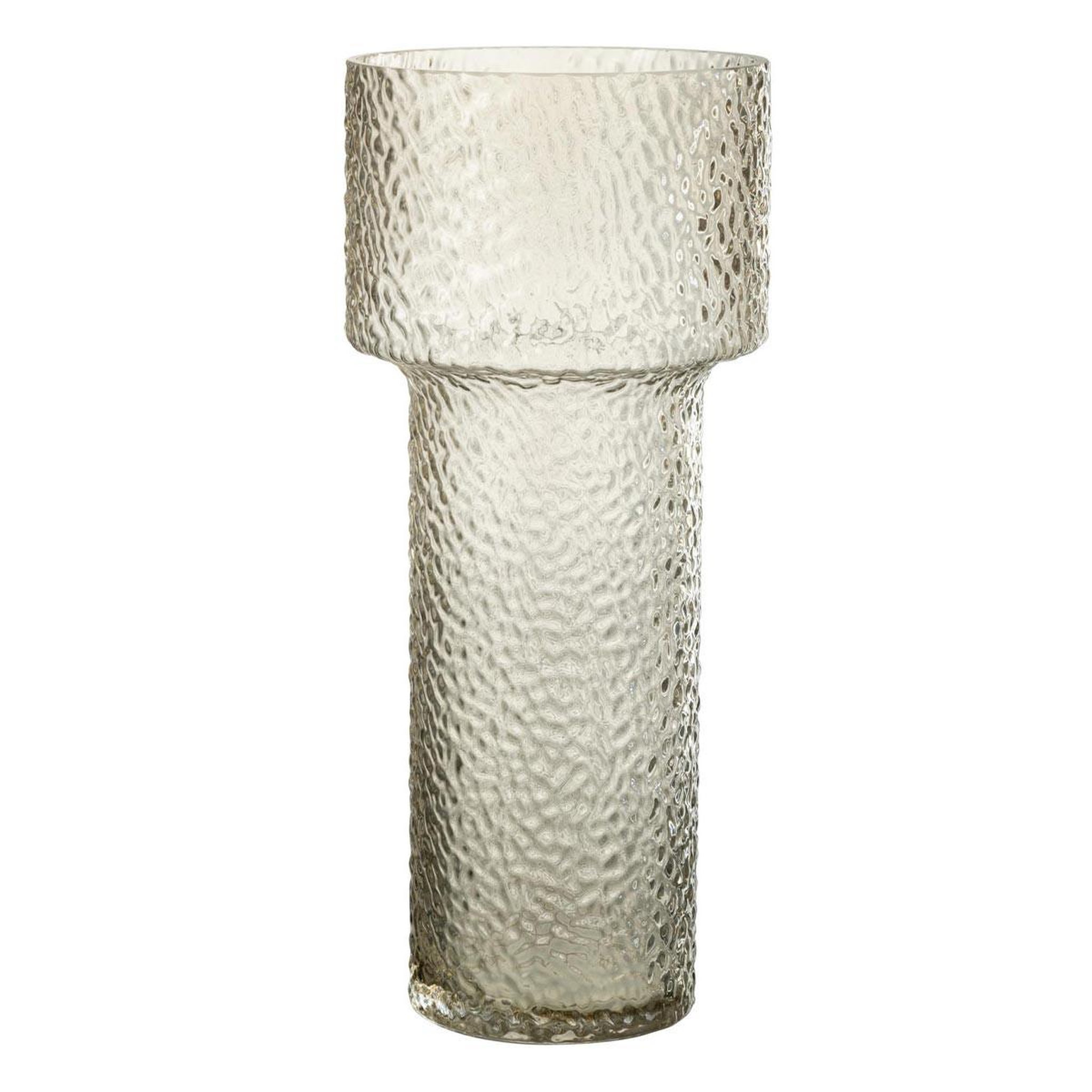 J-LINE Vase design en verre  betty  45cm transparent