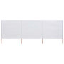 Voir la diapositive 1 : VIDAXL Paravent 3 panneaux Tissu 400 x 80 cm Blanc sable