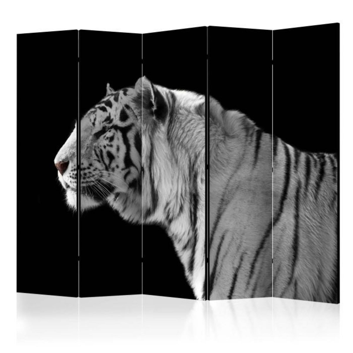 Paris Prix Paravent 5 Volets  White Tiger  172x225cm