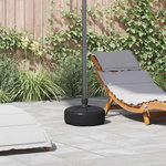 VIDAXL Socle de parasol Rempli de sable/d'eau 15 L Noir