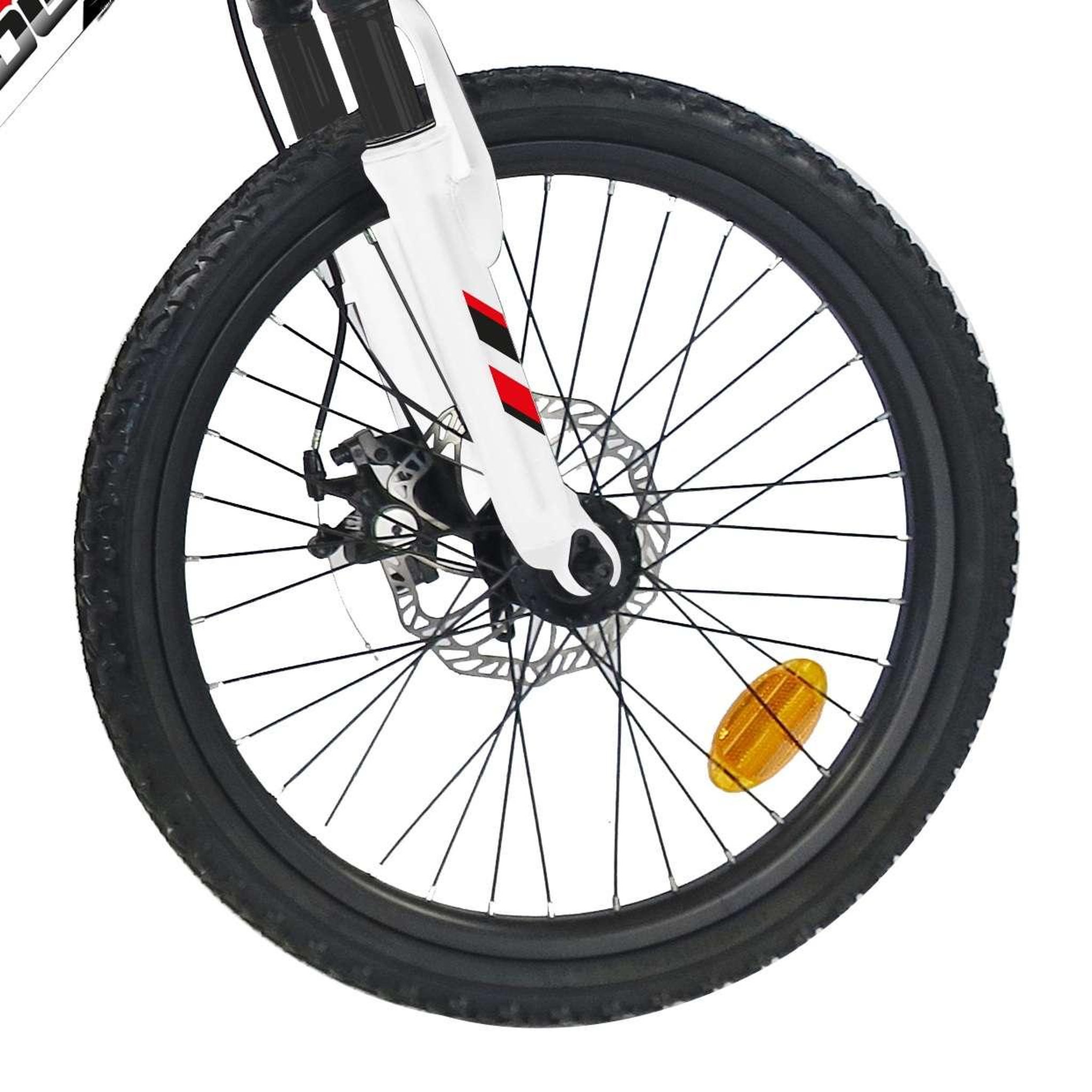 Voir la diapositive 3 : FREERIDER Vélo enfant - VTT 20'' Garçon - Tout Suspendu - Frein à disque avant - 6 Vitesses - Dérailleur Shimano