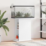 VIDAXL Support pour aquarium blanc 75x36x72,5 cm bois d ingénierie