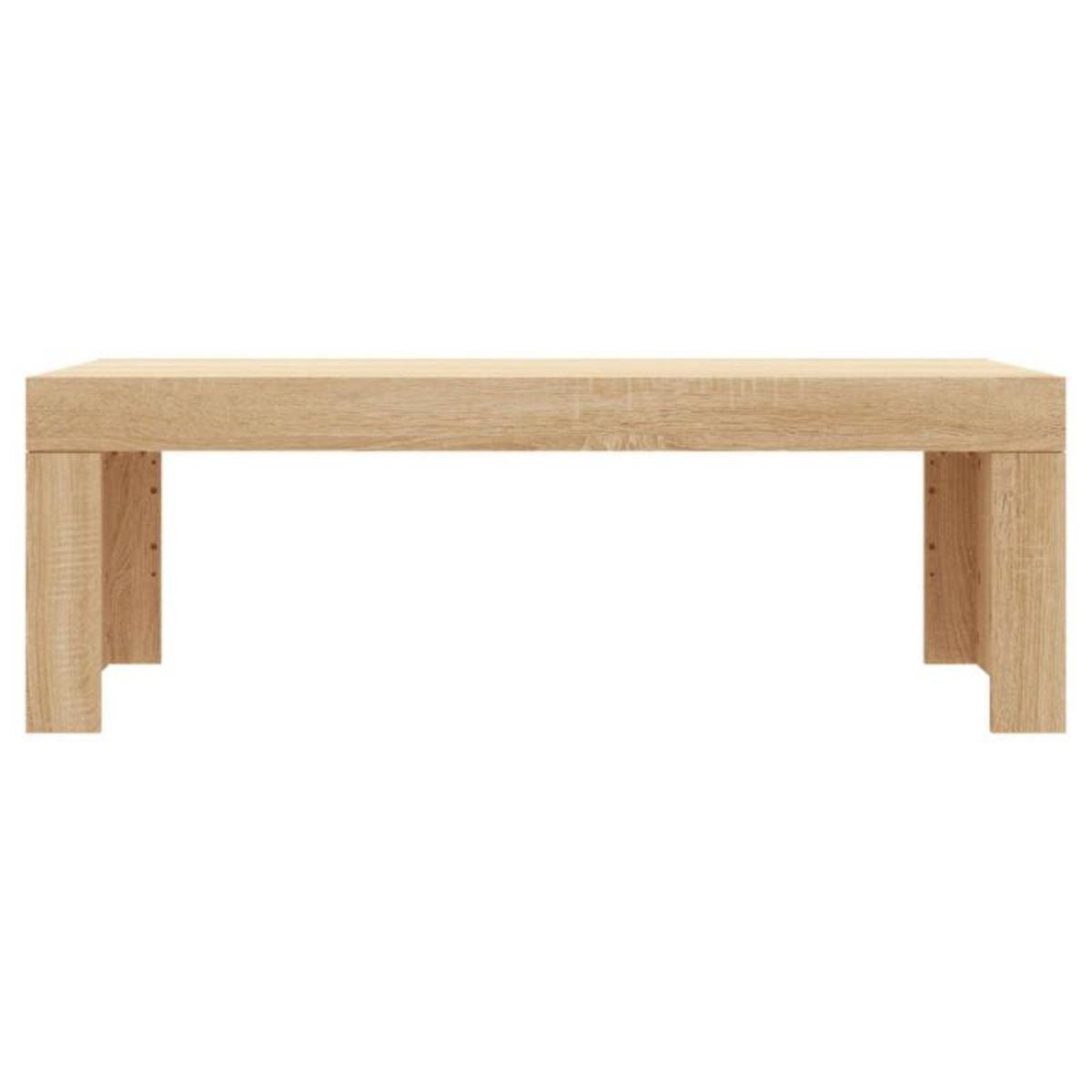 VIDAXL Table basse chêne sonoma 102x50x36 cm bois d ingénierie