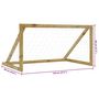 Voir la diapositive 6 : VIDAXL But de football avec filet 120x60x80 cm Bois de pin impregne