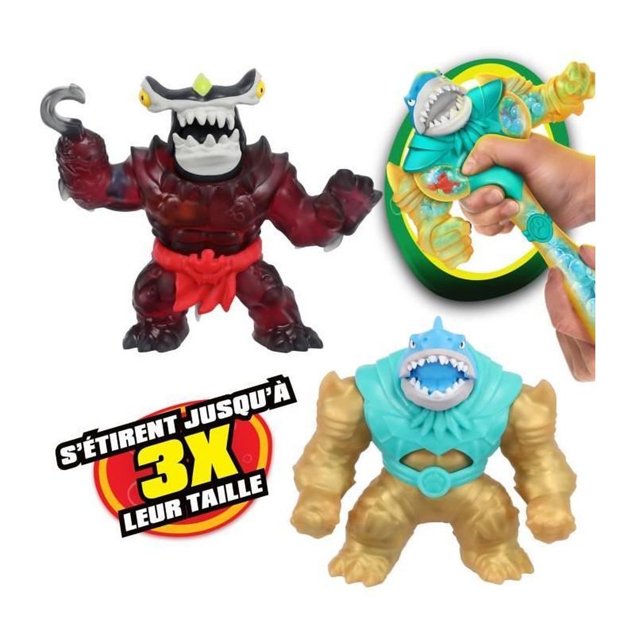 Voir la diapositive 2 : MOOSE TOYS Figurines Thrash vs Hammerhead - Deep Goo Sea - Goo Jit Z - 11 cm - Moose Toys