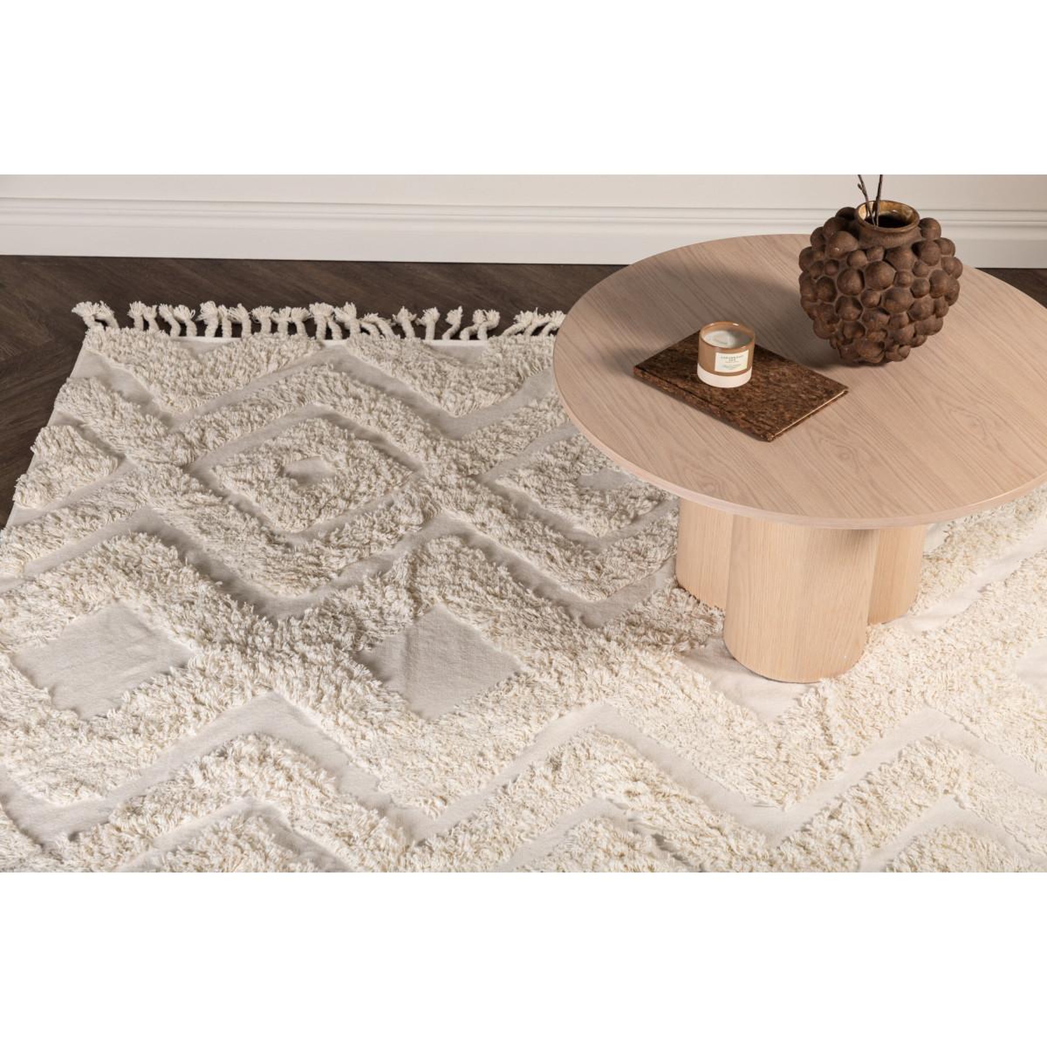 Voir la diapositive 4 : Paris Prix Tapis Déco Tufté  Hilma  200x300cm Naturel