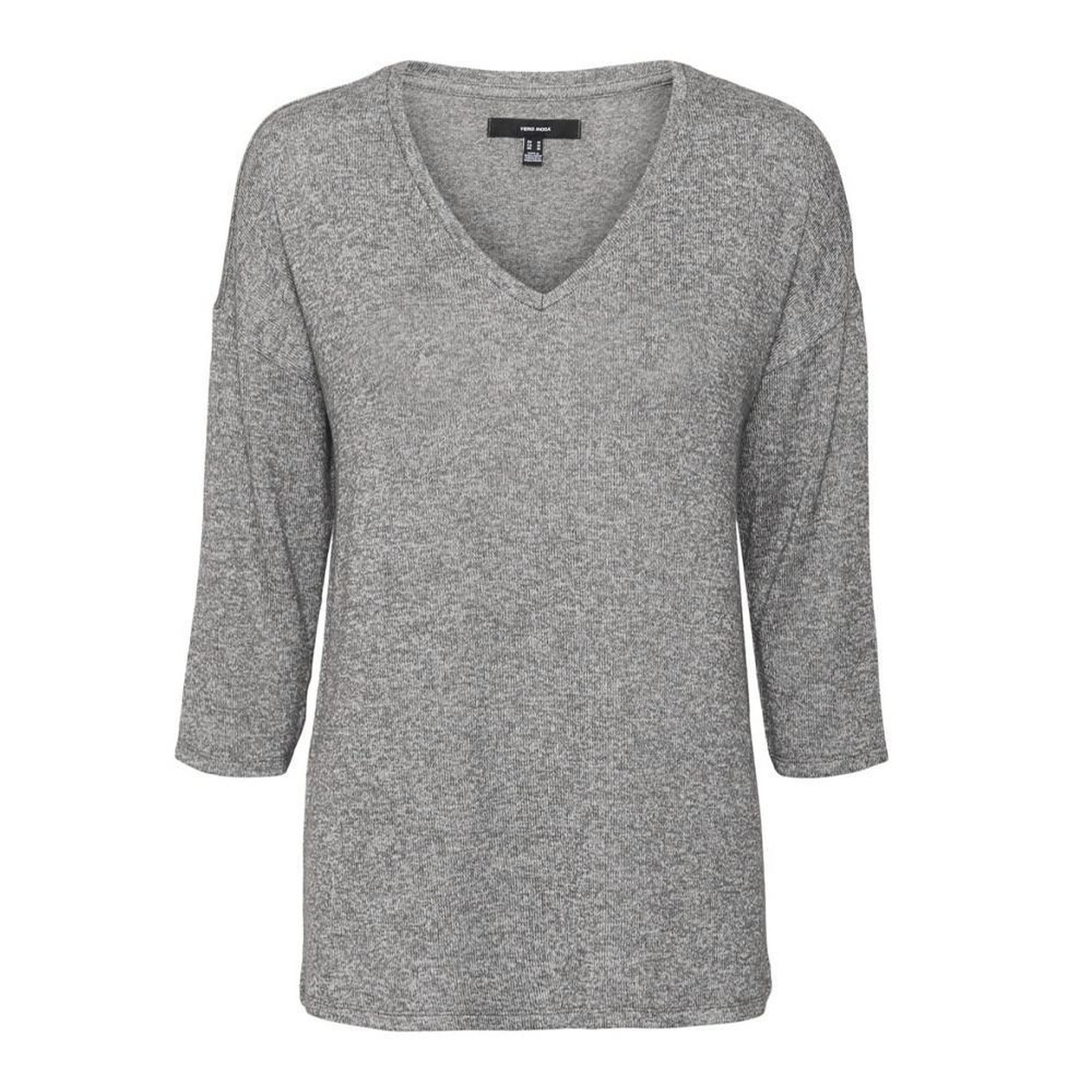 Vero Moda Pull  Femme Vero Moda Brianna 3/4. Coloris disponibles : Gris