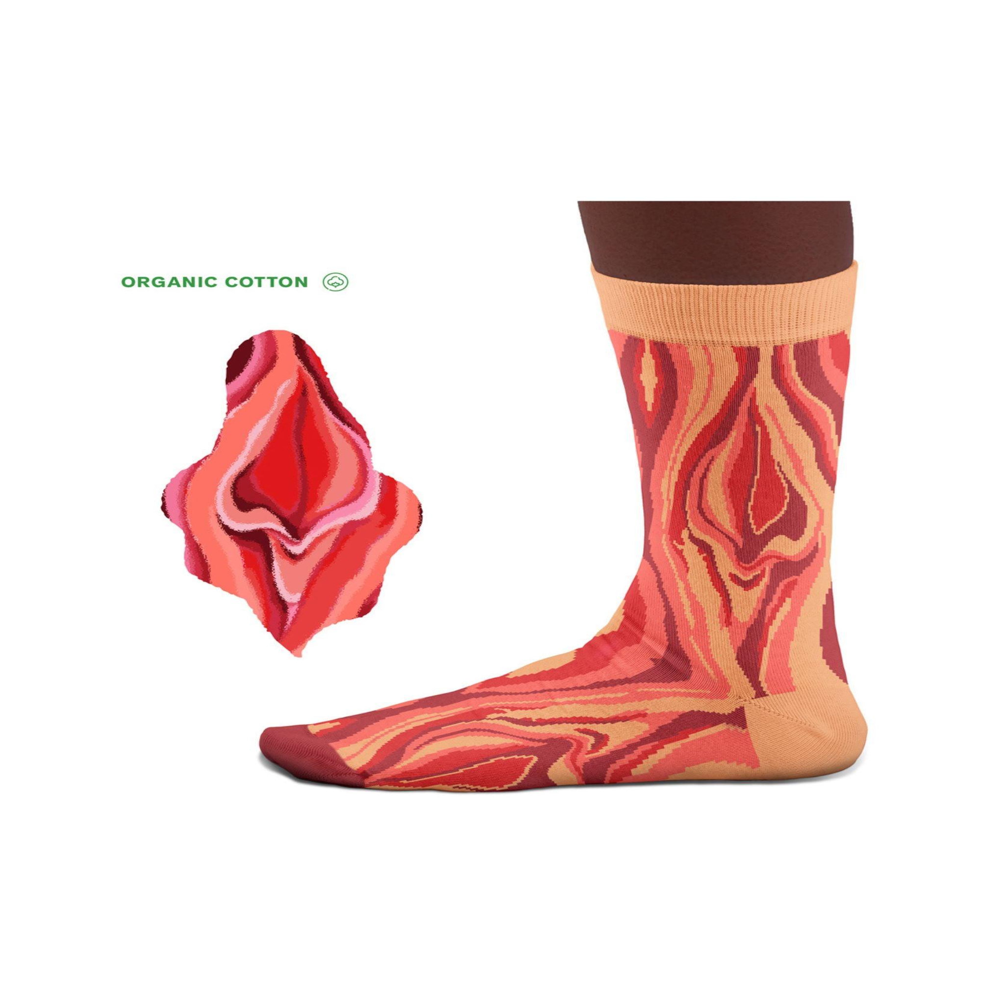 Voir la diapositive 3 : SOCK AFFAIRS Chaussettes coton bio vulves