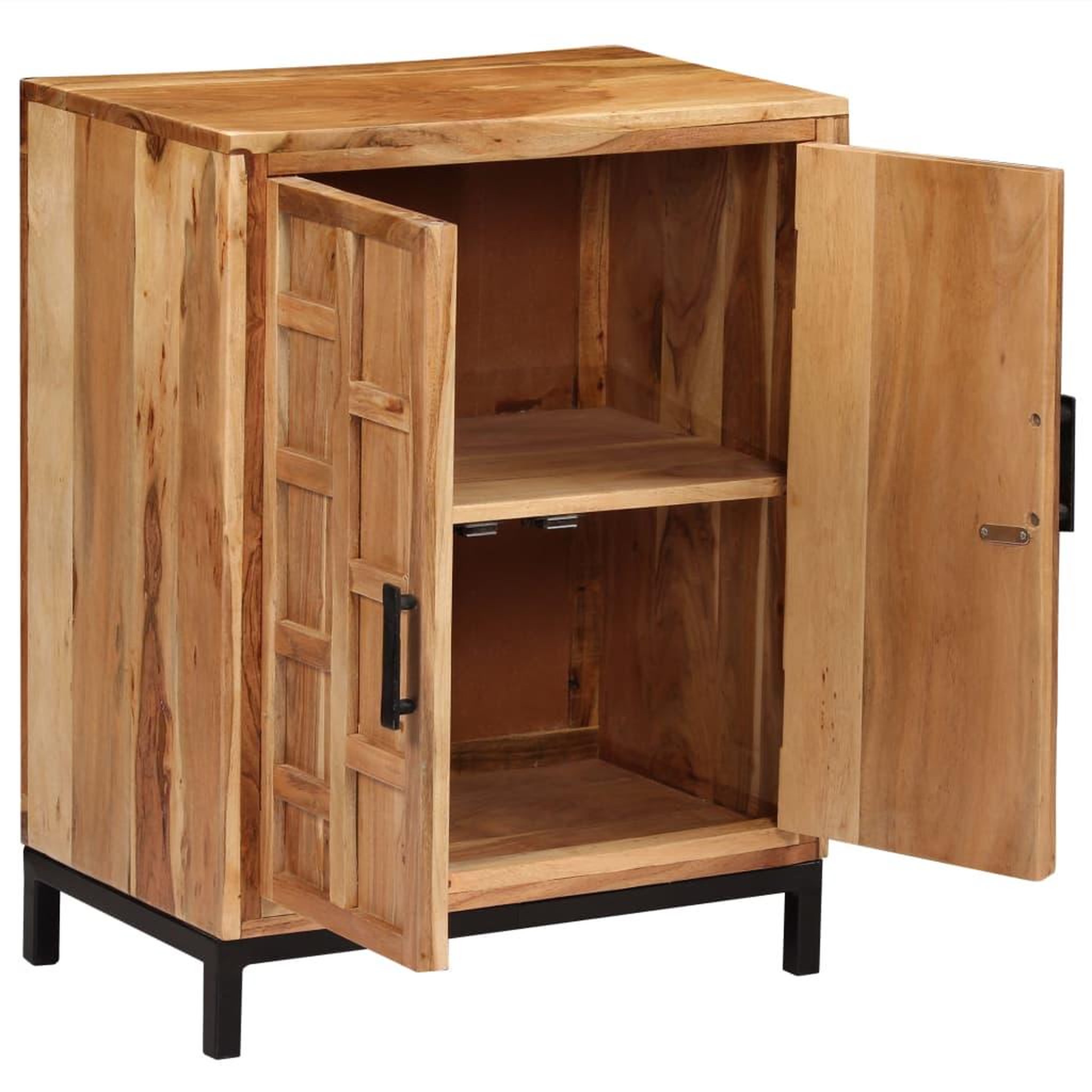Voir la diapositive 3 : VIDAXL Buffet bois d'acacia solide 60x35x76 cm marron