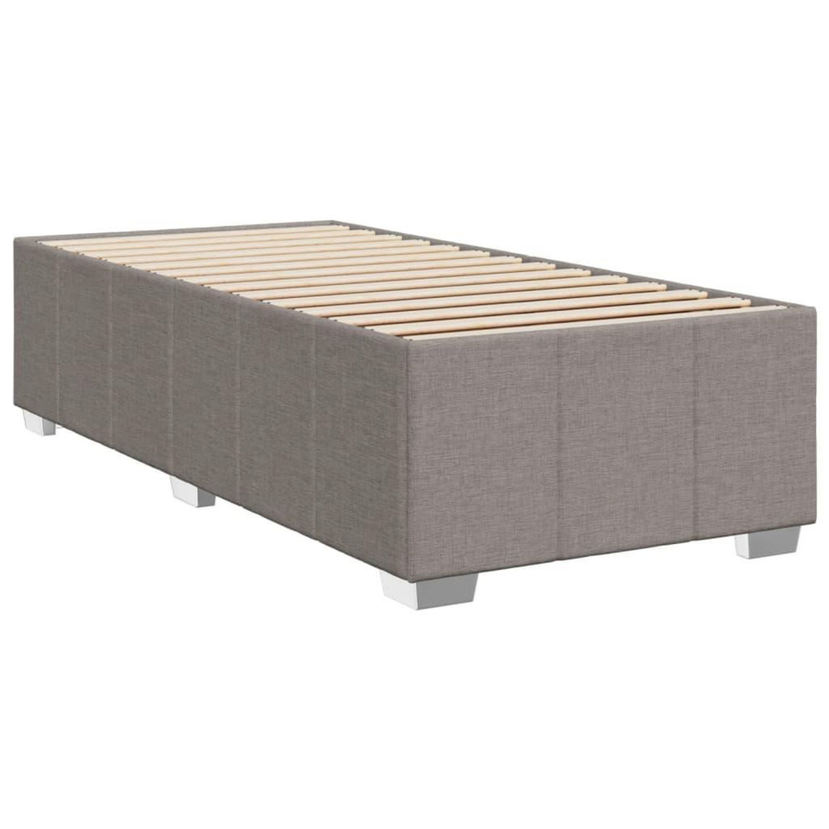 VIDAXL Cadre de lit sans matelas taupe 90x190 cm tissu