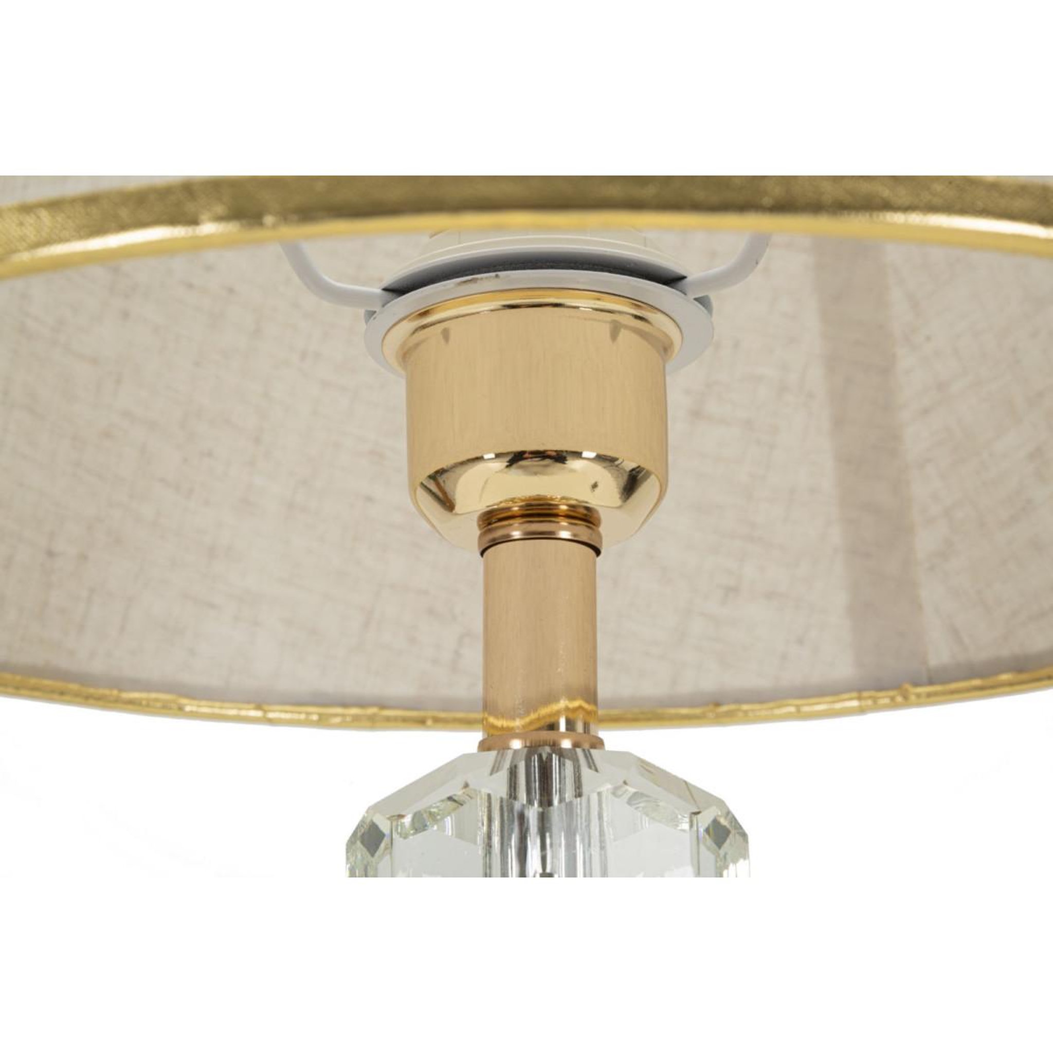 Voir la diapositive 2 : Paris Prix Lampe à poser design en verre  praga  52cm or