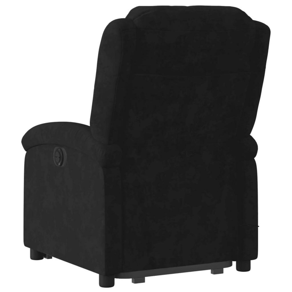 VIDAXL Fauteuil inclinable de massage electrique noir velours