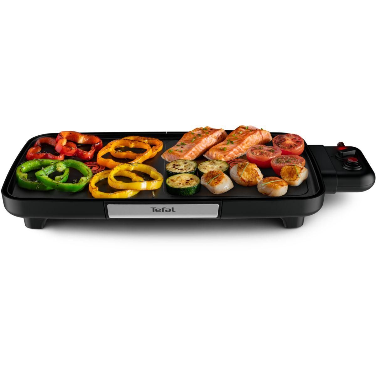 TEFAL Plancha électrique CB641810 noir à poser, 50x26 cm