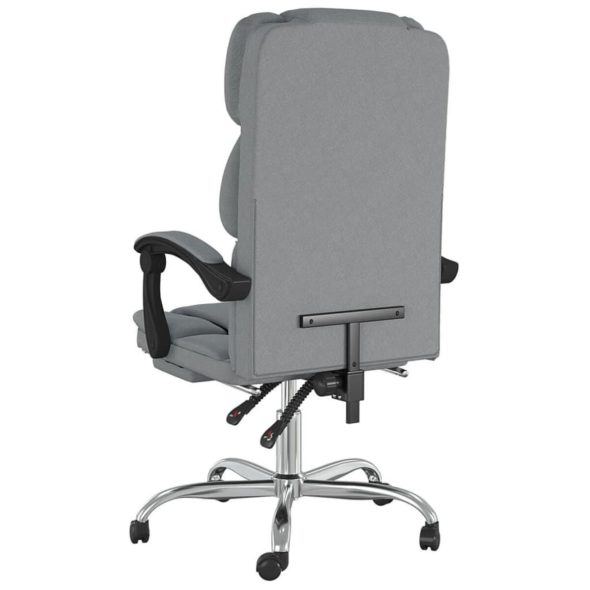 VIDAXL Fauteuil inclinable de bureau Gris clair Tissu