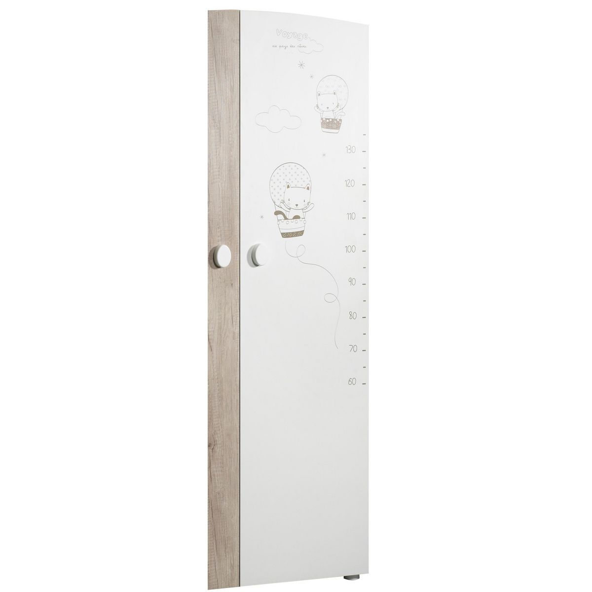 BABY PRICE Armoire bébé 2 portes BALLOON, 1 penderie, 3 tablettes