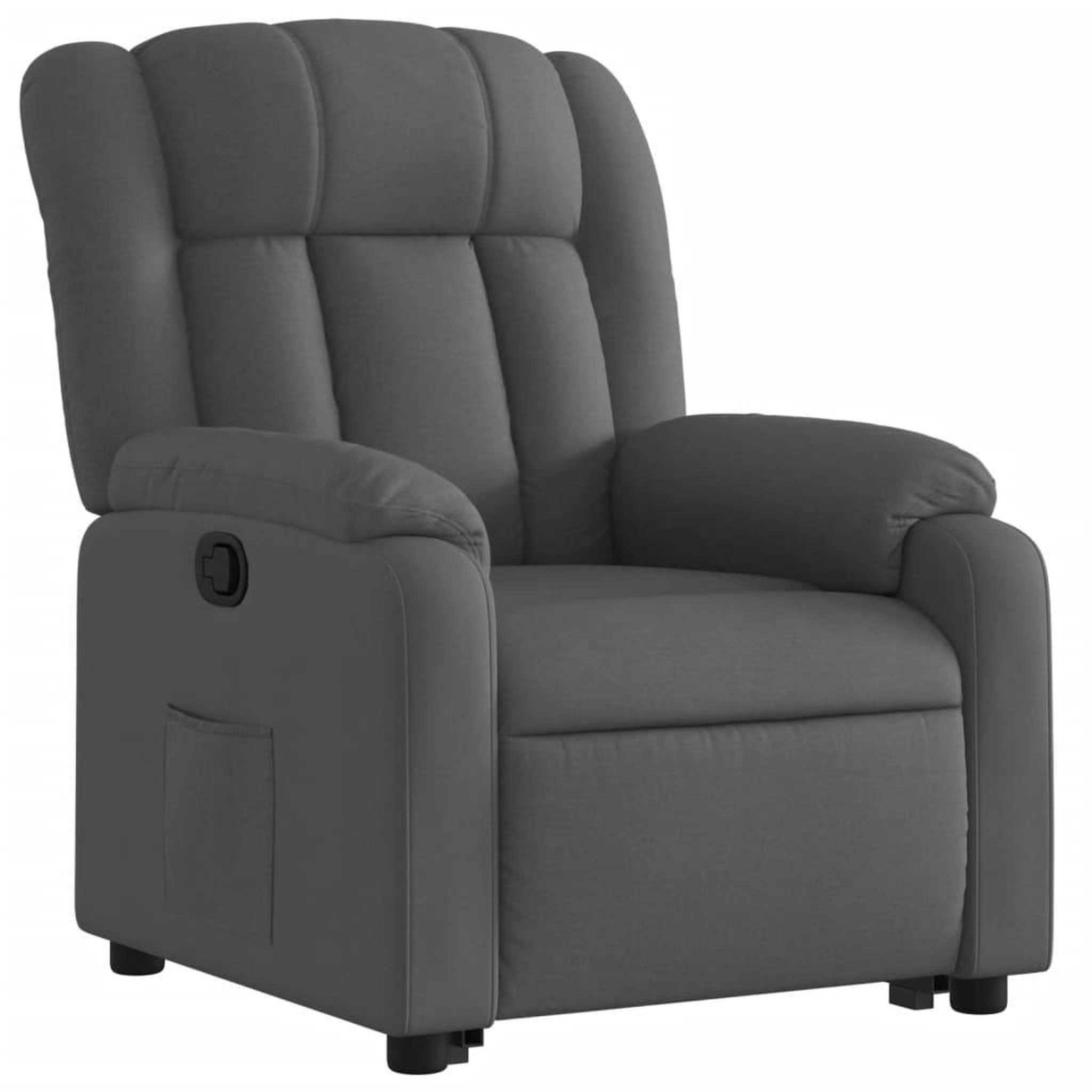 Voir la diapositive 4 : VIDAXL Fauteuil inclinable Gris fonce Tissu