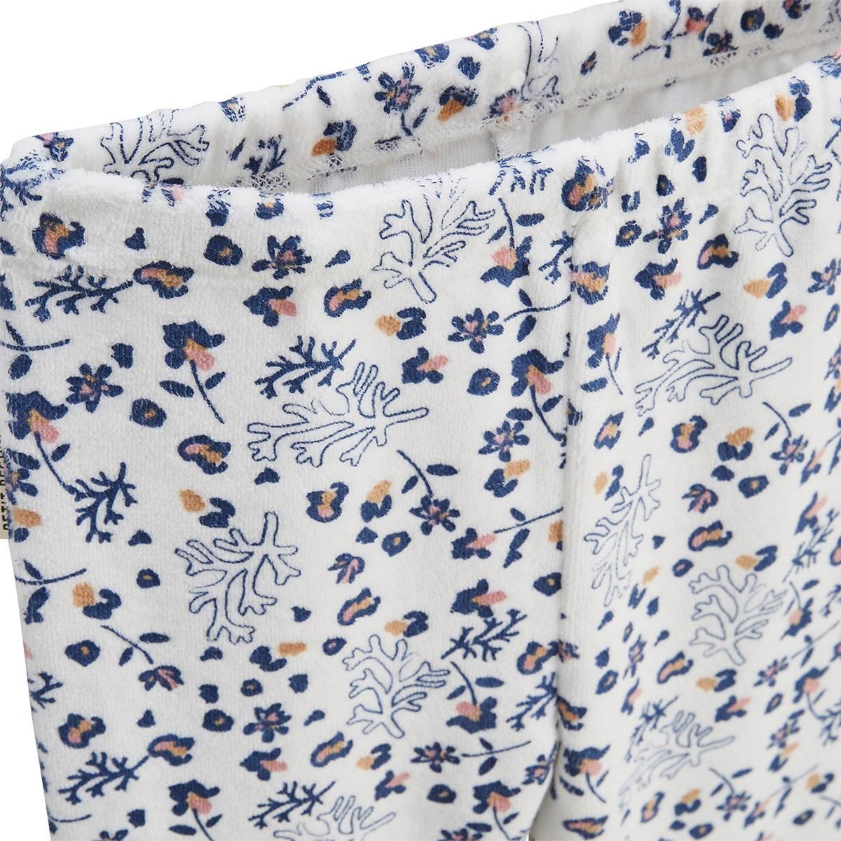 Petit Béguin Lot de 2 pyjamas enfant 2 pièces en velours Céleste