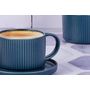 Voir la diapositive 5 : BJORN Tasse SCANDI 15cl et soucoupe Ø12cm - 8 pièces - Marine
