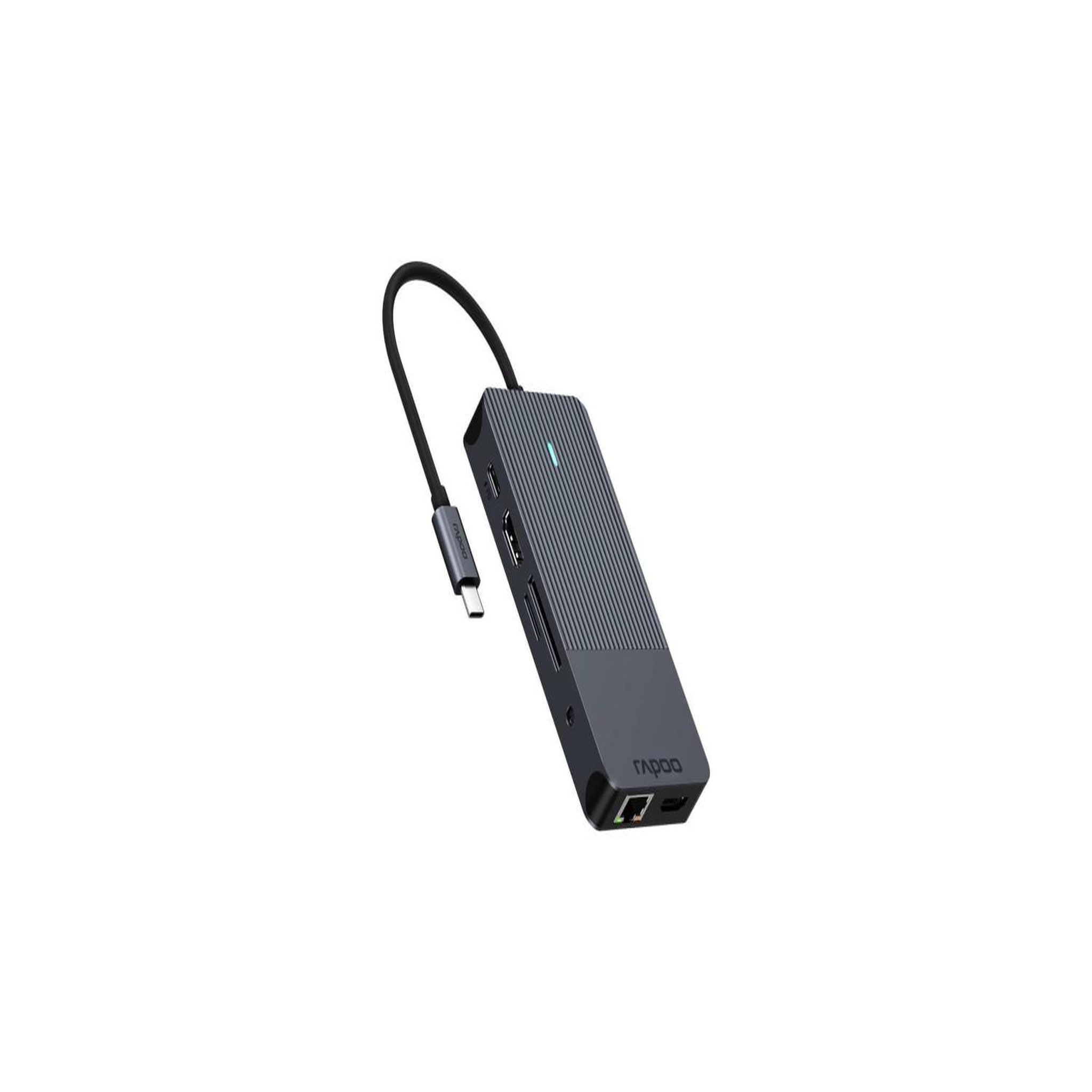 Voir la diapositive 3 : RAPOO Rapoo UCM-2004 carte et adaptateur d'interfaces HDMI, RJ-45, USB 3.2 Gen 1 (3.1 Gen 1), USB Type-C