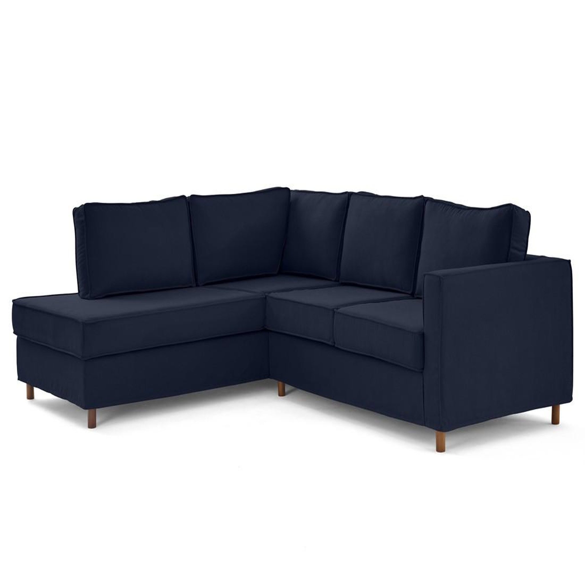 Voir la diapositive 4 : LISA DESIGN Jake - canapé déhoussable d'angle gauche 5 places en tissu