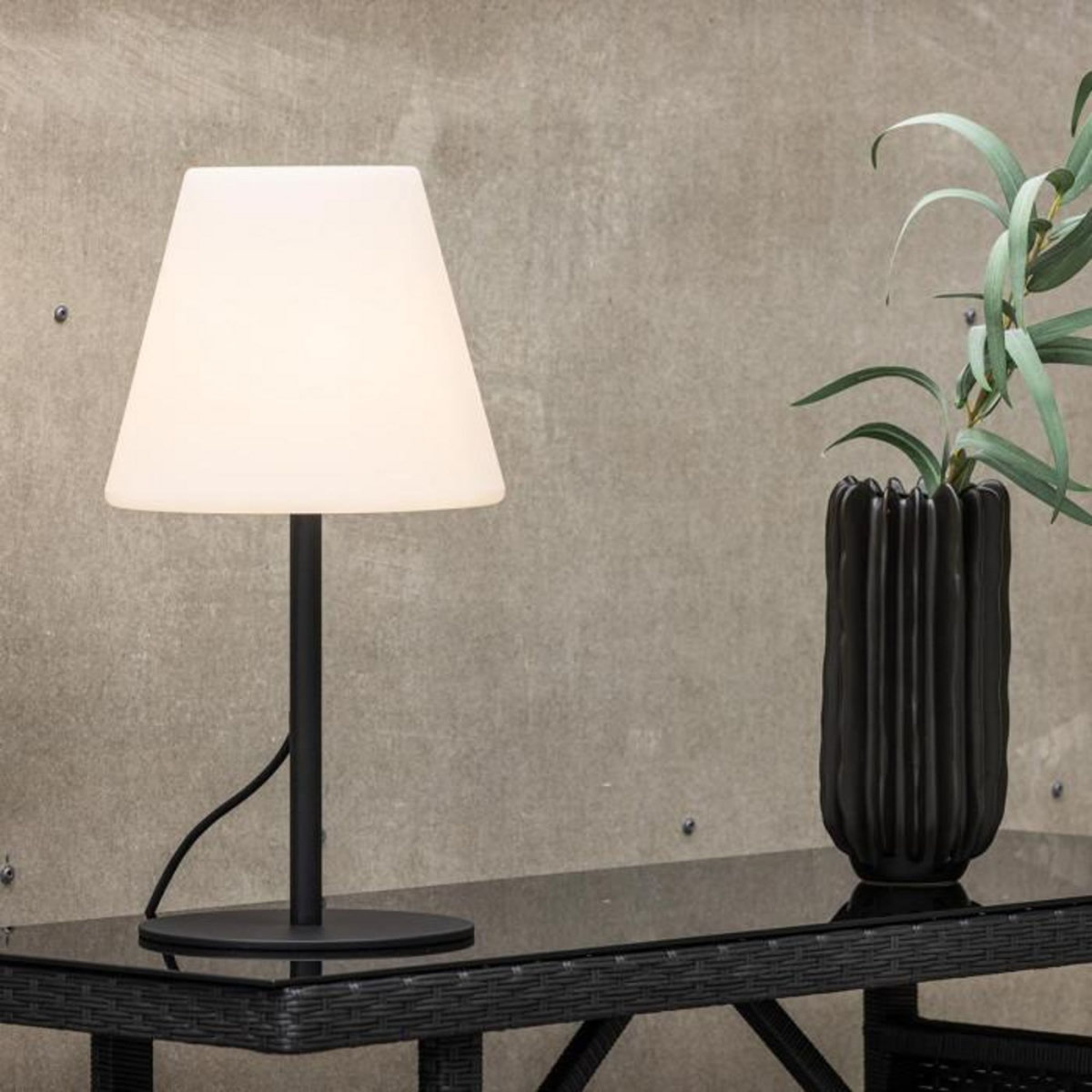 Paris Prix Lampe à Poser d'Extérieur  Moris  52cm Noir