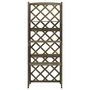 Voir la diapositive 2 : VIDAXL Treillis avec etageres Gris 55x30x140 cm Bois de sapin massif