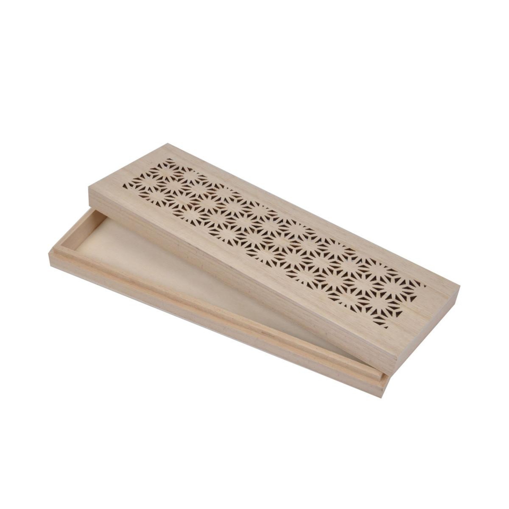 Voir la diapositive 1 : ARTDESIGN Boîte Déco en Bois  Plumier  25cm Naturel