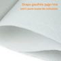 Voir la diapositive 4 : VIVEZEN Lot de 4 draps d'examen blanc 50cm x 46m - 34g/m2 double épaisseur aspect gaufré 100% pure ouate