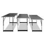 Voir la diapositive 3 : VIDAXL Table a coller 3 pcs pliable Hauteur reglable