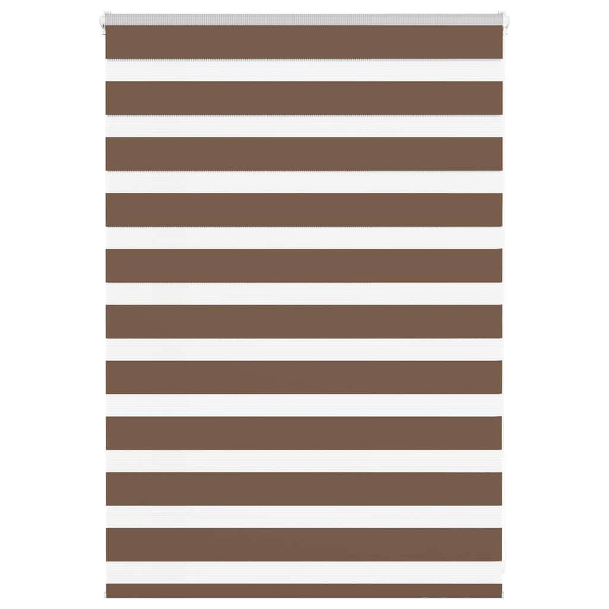 VIDAXL Store zebre marron 115x100cm largeur du tissu 110,9cm polyester
